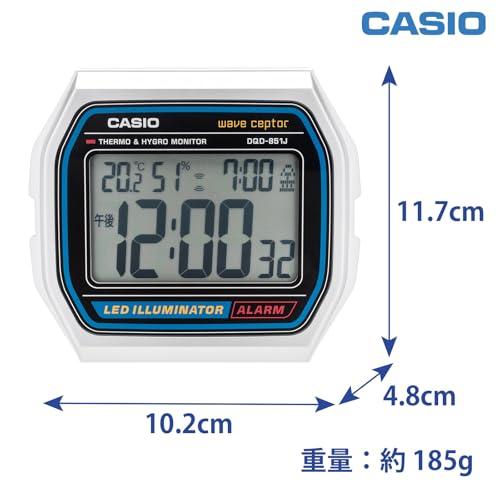 CASIO (カシオ) 目覚し時計 電波時計 温度湿度 日付 曜日 電子音