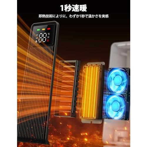 2025新型・ECO知能恒温型Aomiker セラミックヒーター 1秒速暖 小型