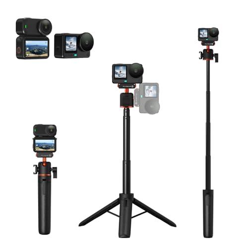 DJI Osmo Action 6用 カメラ三脚 自撮り棒 55cm 延長ポールハンドル