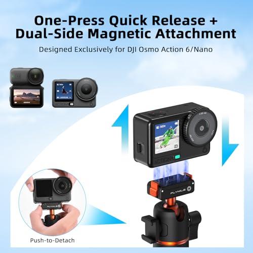 DJI Osmo Action 6用 カメラ三脚 自撮り棒 55cm 延長ポールハンドル 