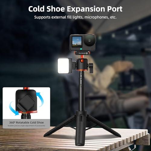 DJI Osmo Action 6用 カメラ三脚 自撮り棒 55cm 延長ポールハンドル