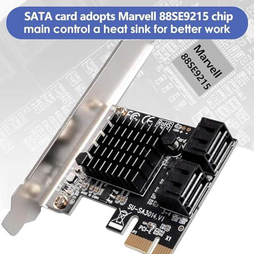 PCIE 1 X SATAカード4ポート、PCIEからSATA 3.0 6 Gbpsコントローラ