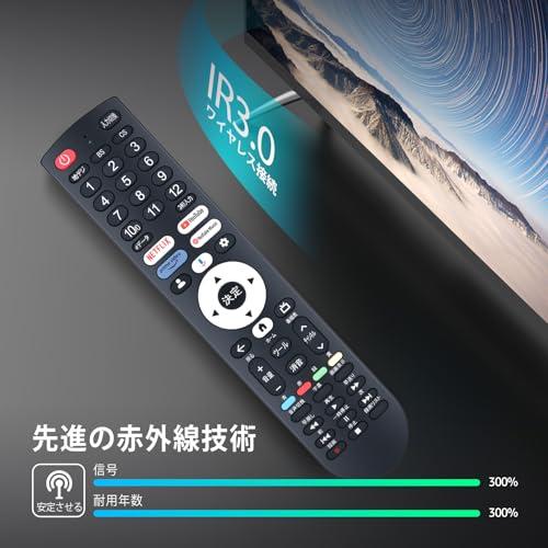 テレビ&テレビ台、リモコン テレビリモコン RC-35 for YAMAZEN 山善テレビリモコン Google TV用