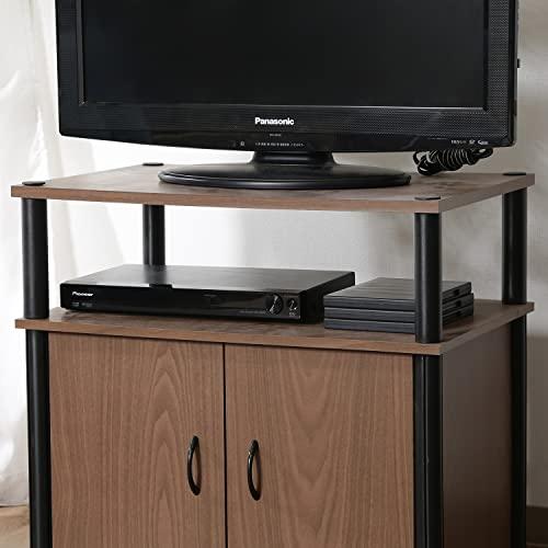 不二貿易 テレビ台 ローボード 22型 幅60×奥行39.5×高さ58cm ブラウン