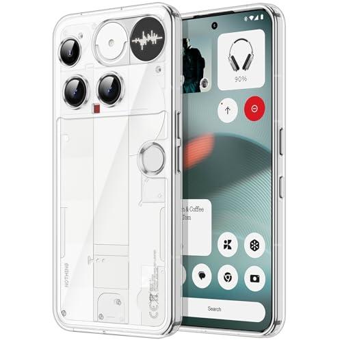 JETech Nothing Phone 3用 ケース クリア 耐衝撃 バンパーカバー