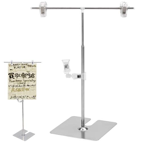 EAYHM ポスタースタンド POPスタンド カール防止クリスタルクリップ 