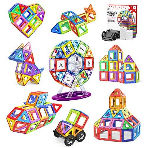 Jasonwell 108pcs マグネットブロック 磁気おもちゃ マグネットおもちゃ 磁石ブロック 子供 知育玩具 幼児 に おもちゃ 女の子 の商品画像