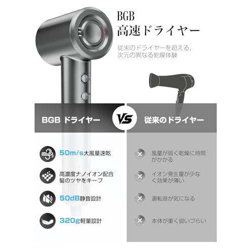 ドライヤー【2026進化モデル・20ｓ速乾】大風量 高速ヘアドライヤー 2億MM ドライヤー2026進化モデル・20s速乾大風量 高速ヘアドライヤー 2億高