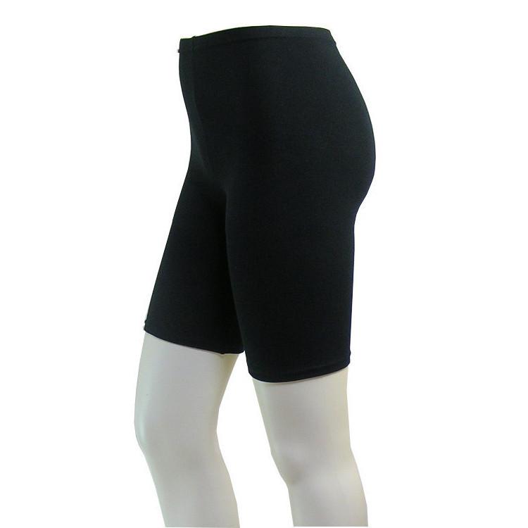 日本製 黒 チャコール スパッツ3分丈 綿75％ レディース 柔らか