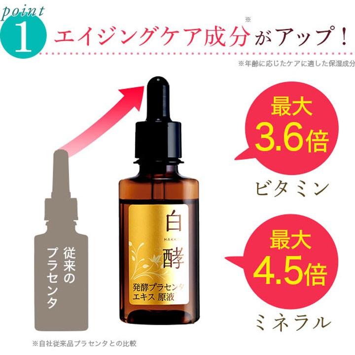 白酵（HAKKOH） プラセンタ美容液 発酵プラセンタ 美容液 小じわ対策