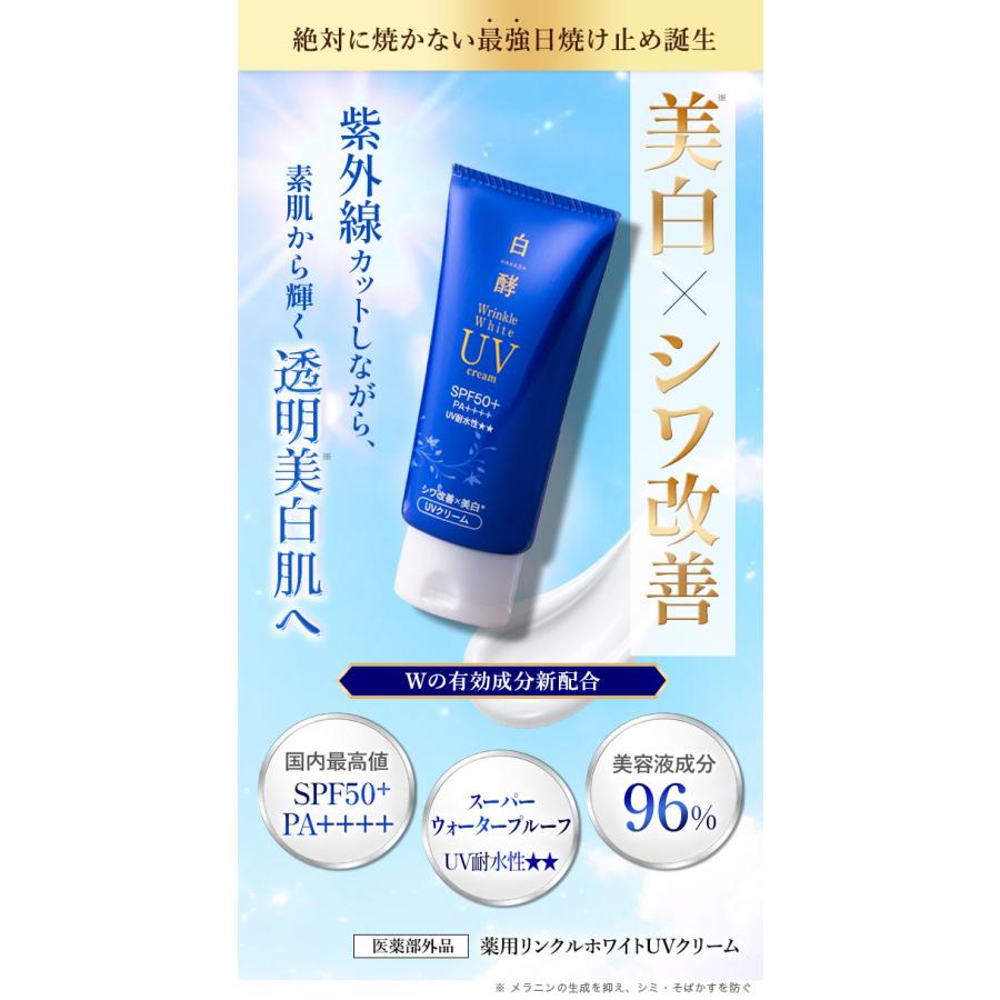 白酵（HAKKOH） 日焼け止め 薬用 リンクル ホワイト UVクリーム 30g 1