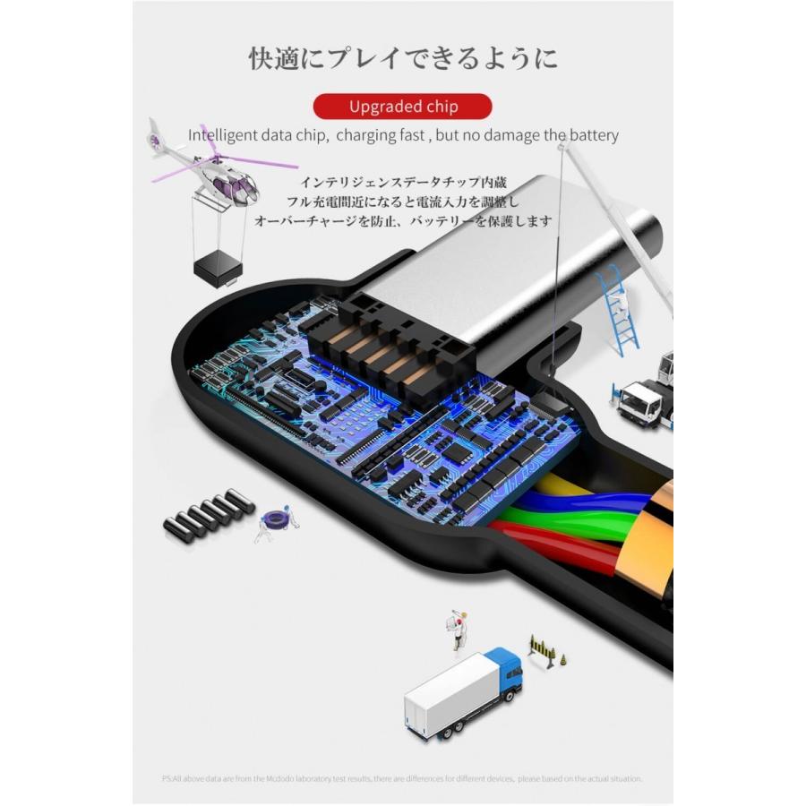 タイプc l型 Type C Android ケーブル (USB-C USB-A) L字型 1.2m Mcdodo日本 一年保障｜native-fish-dreams｜07