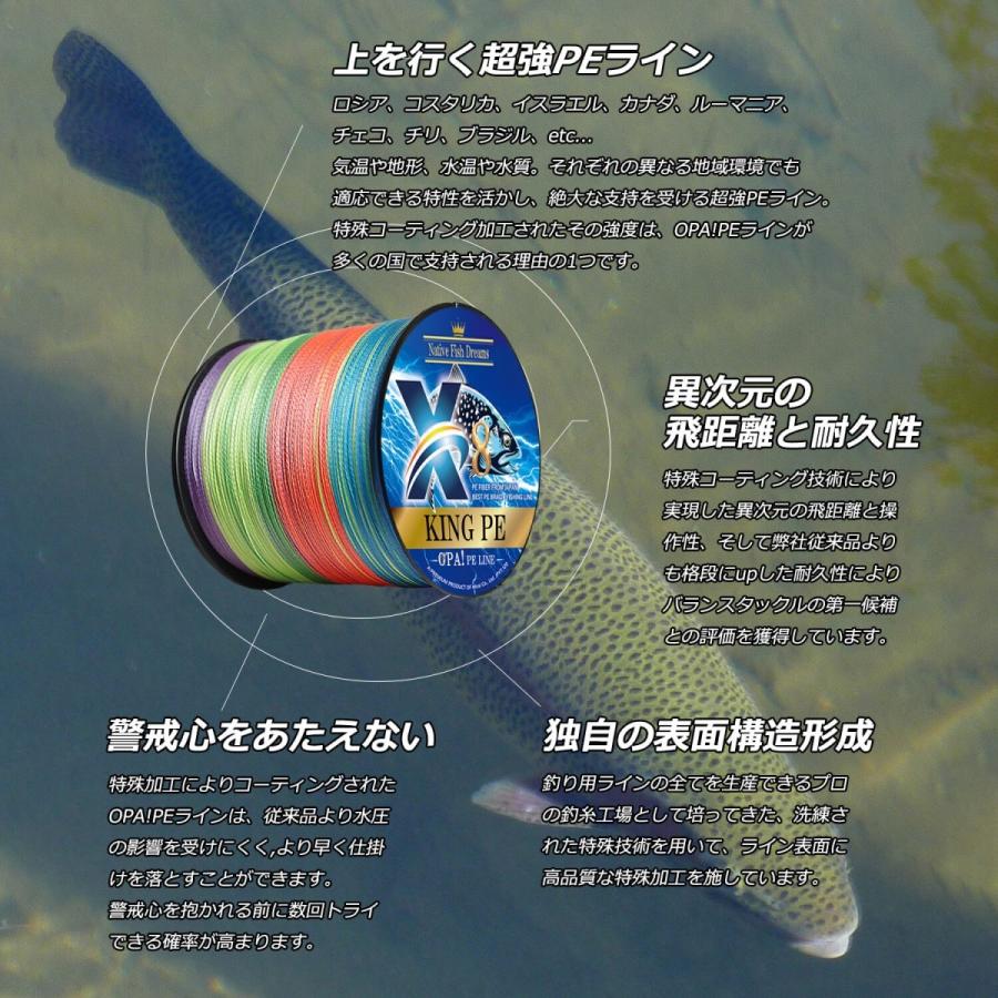 PEライン 8編 8本編み 300m 釣り糸 1号 2号 3号 4号 5号 6号 8号 10号