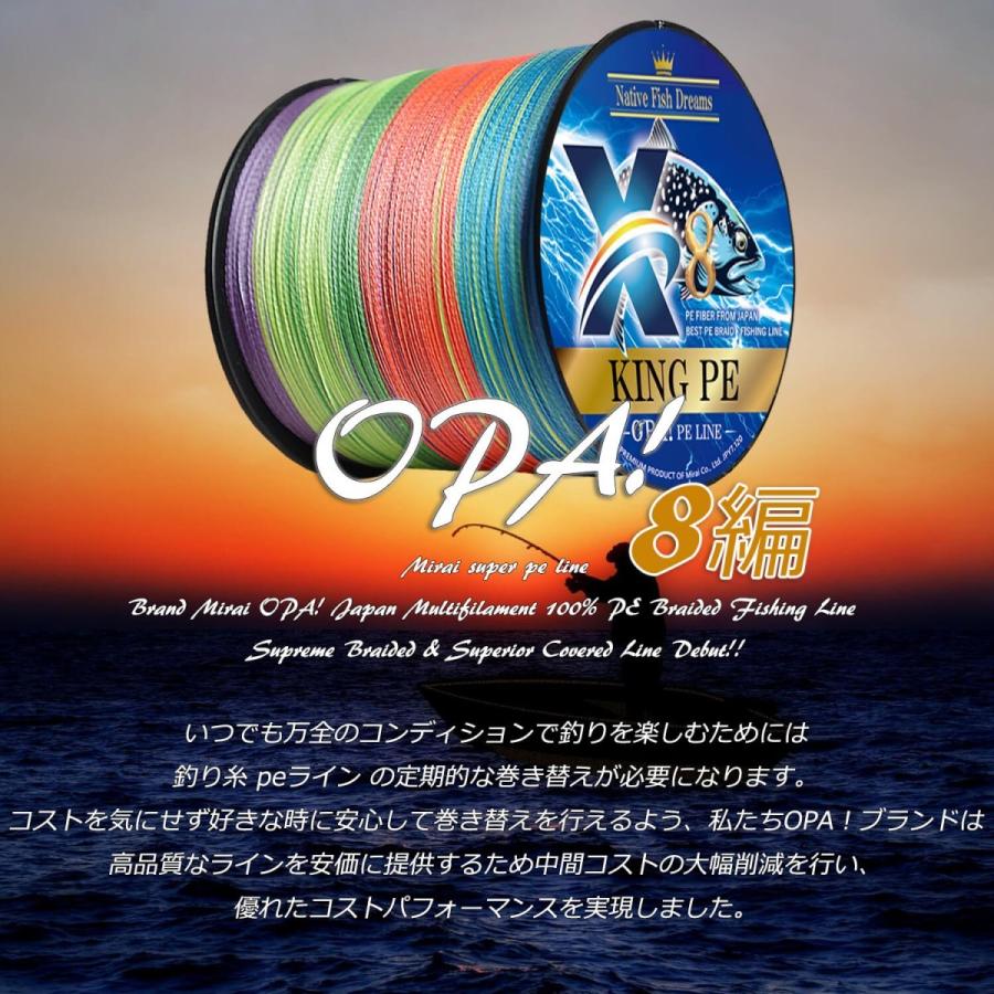 PEライン 8編 8本編み 300m 釣り糸 1号 2号 3号 4号 5号 6号 8号 10号