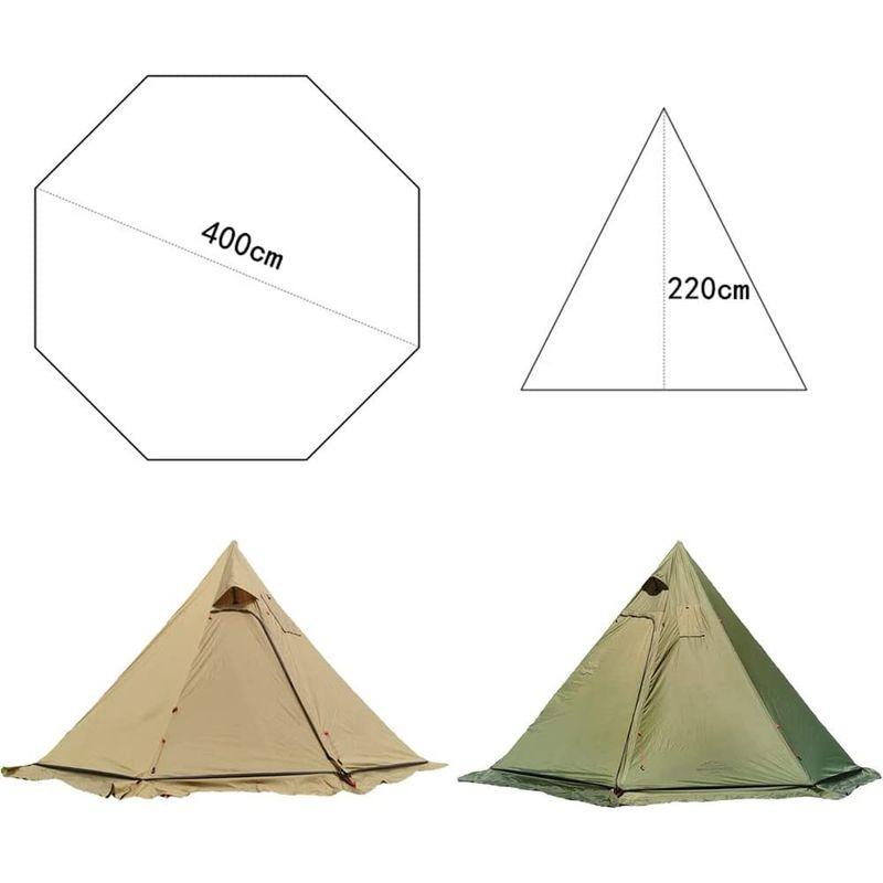 【新品未開封】 Kadahis ワンポールテント 3-4人用 超軽量 スノースカート付き 設営簡単 防災用 アウトドア用品 キャンプ 海 花見 運動会 登山 【1899931158】(10688円)