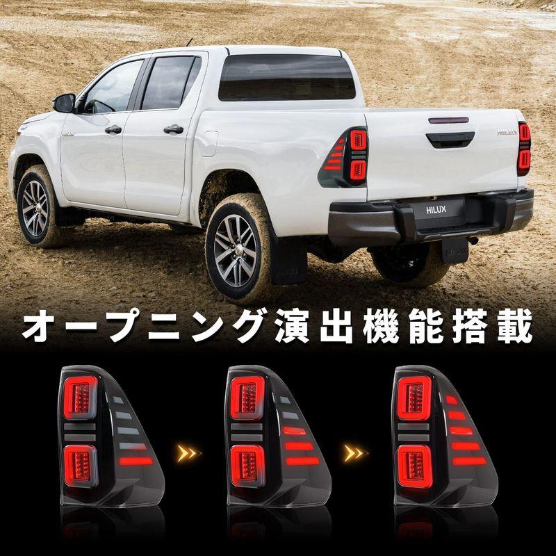 Archaic トヨタ ハイラックス GUN125 テールランプ 全LED ライト Archaic トヨタ ハイラックス GUN125 テールランプ 全LED ライト