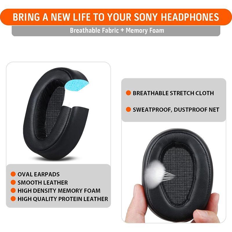 Sony WH-XB900N ワイヤレスヘッドホン （イヤーパッド交換済み） 交換用イヤーパッド Sony WH-H900Nヘッドフォン用 イヤーパッド