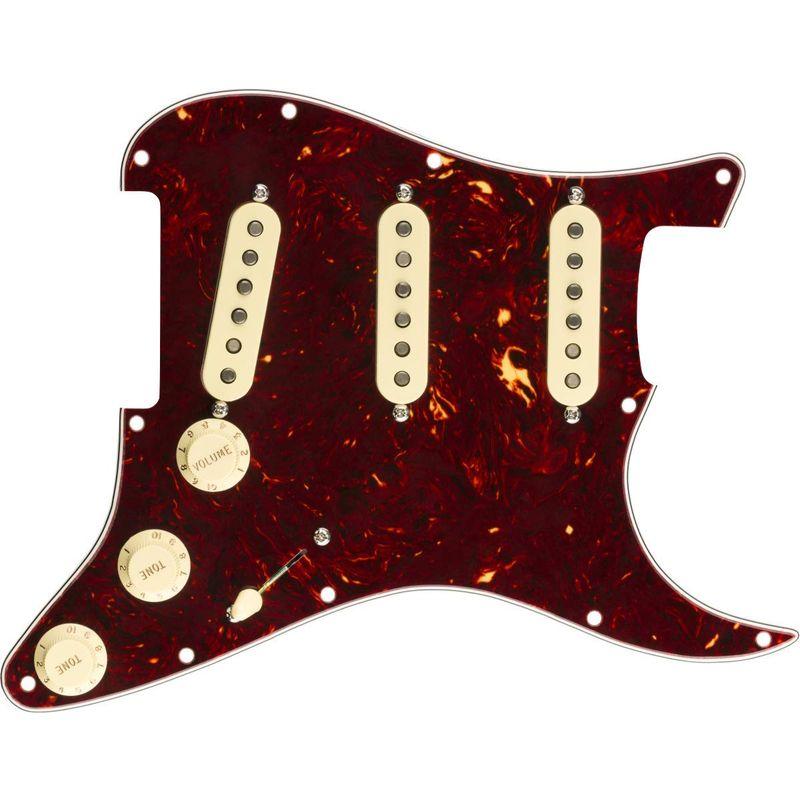 Fender ギターパーツ PreWired Strat Pickguard, Original '57/'62 SSS, Tortois