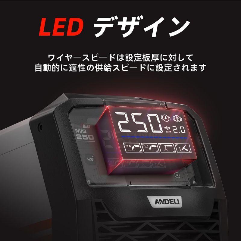 ANDELI 半自動溶接機 120AノンガスMIG/アーク溶接/lift TIG 100V ANDELI 半自動溶接機 120AノンガスMIG/アーク溶接/lift TIG 100V