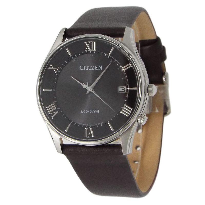 シチズン エコドライブ 電波時計 メンズ CITIZEN ソーラー電波 本革 