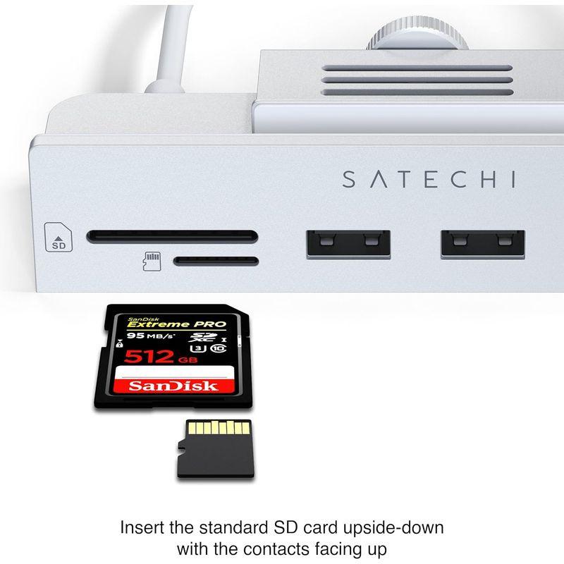 Satechi iMac24インチ用 USB-C クランプハブ (シルバー) (2021 iMac対応) USB-C データポート, 3xU｜native-place｜06