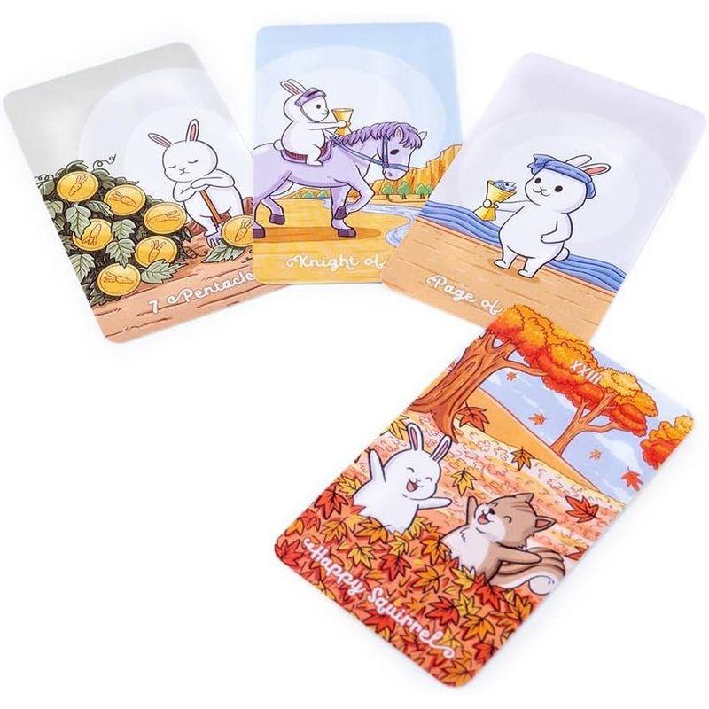 ぽっちゃりパンうさぎタロットカード,Chubby Bun Rabbit Tarot