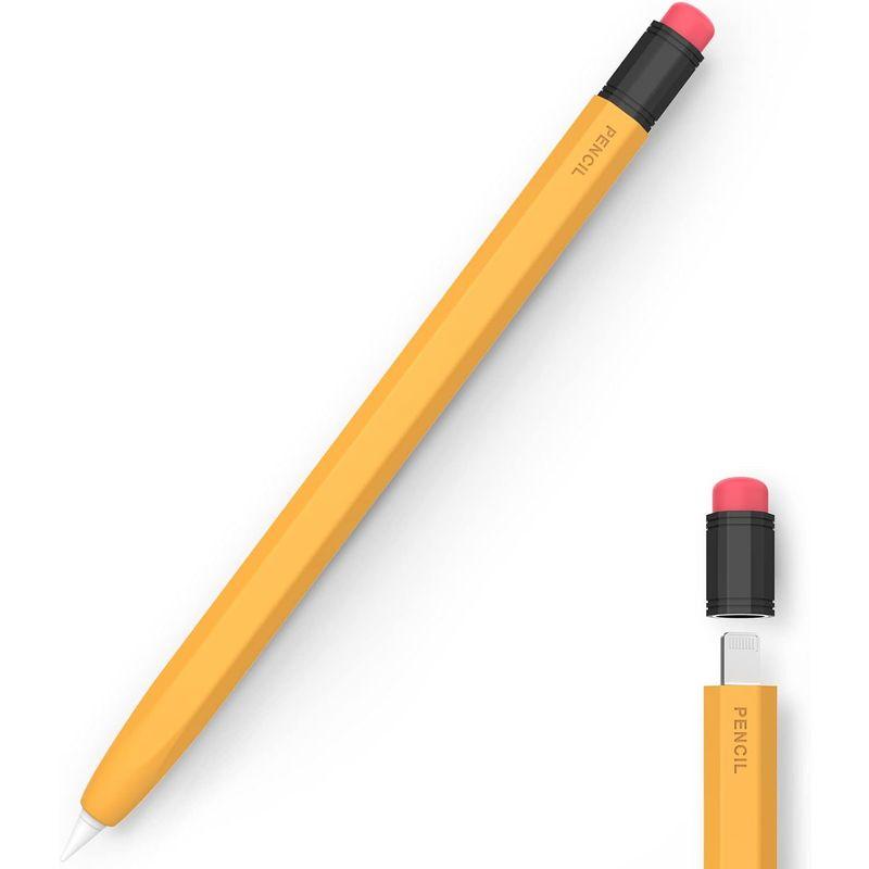 AhaStyle Apple Pencil 第一世代用シリコン保護ケース 鉛筆レトロデザイン 柔らかなシリコン材質 Apple Pencil｜native-place｜02