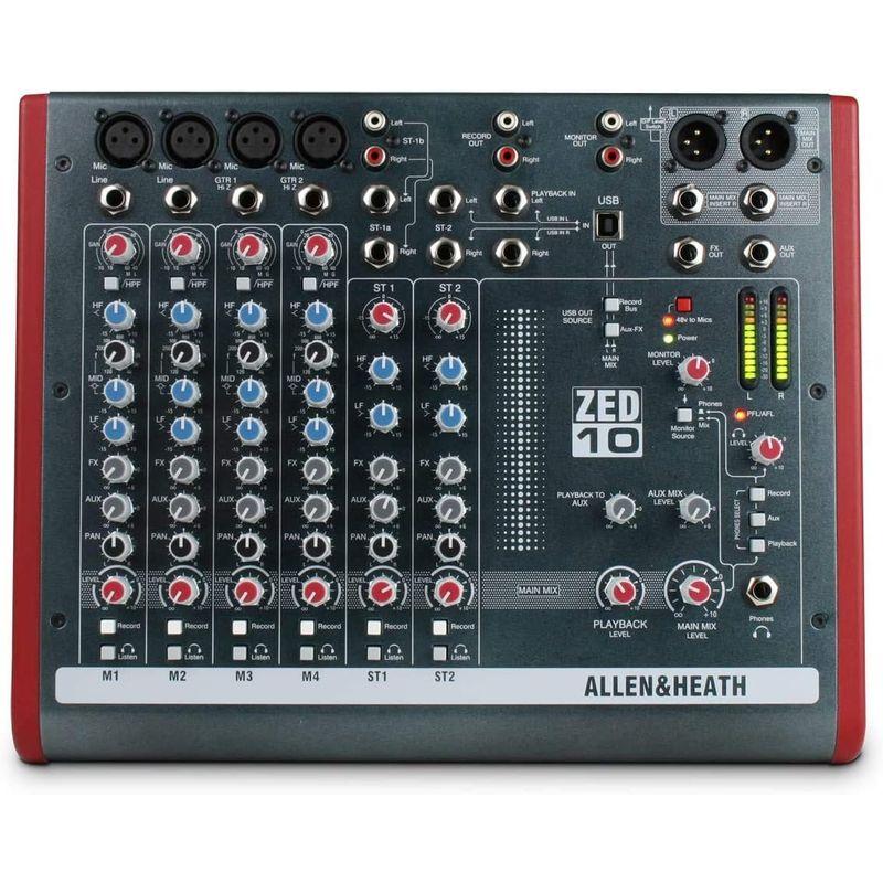 オンライン販売店舗 ALLEN&HEATH USB搭載 コンパクト・ミキサー ZED-10