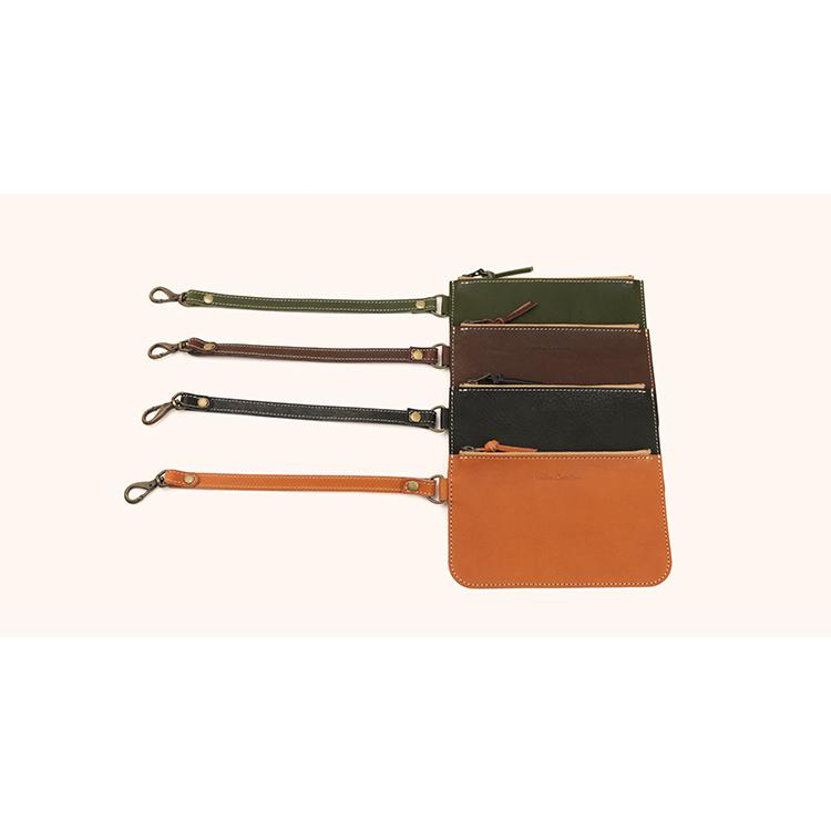 【栃木レザー】本革 インナーポーチ フラットポーチ バッグインバッグ ポーチ 日本製 ソフトレザー 柔らかい ギフト プレゼント GIFT |  | 17