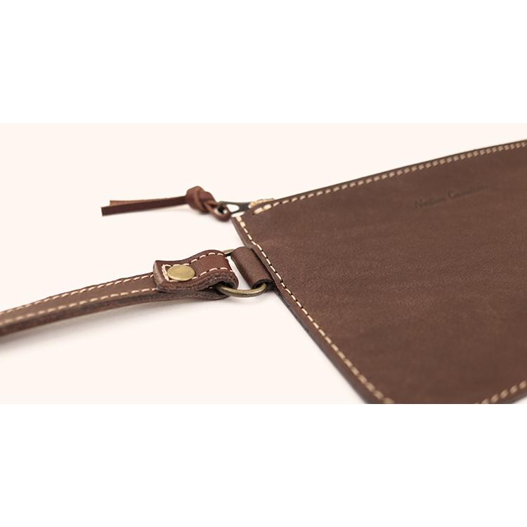 【栃木レザー】本革 インナーポーチ フラットポーチ バッグインバッグ ポーチ 日本製 ソフトレザー 柔らかい ギフト プレゼント GIFT |  | 10