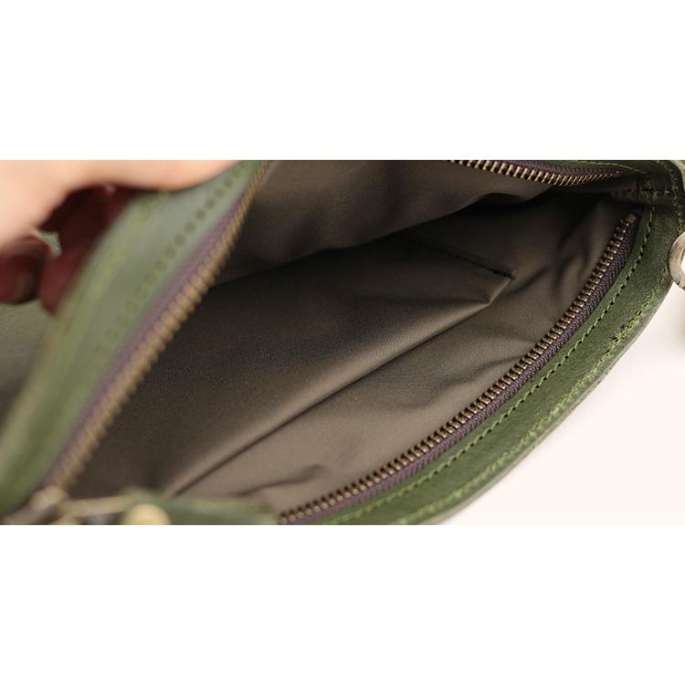 【栃木レザー】レザーサコッシュ 小サイズ ショルダーバッグ メンズ レディース 日本製 本革 軽量 斜め掛け 鞄 ソフトレザー 柔らかい ギフト プレゼント GIFT |  | 16