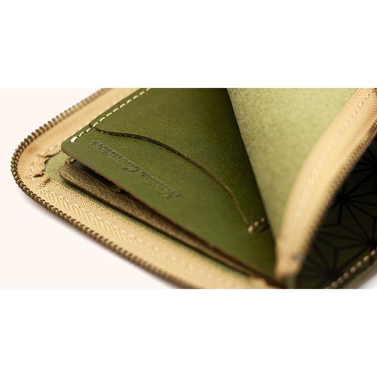 栃木レザー ミニ 財布 L字ファスナー 麻柄 メンズ レディース コンパクト 日本製 本革 牛革 YKK レーザー彫刻 小銭入れ 小さい うすい 札入れ ギフト プレゼント |  | 16