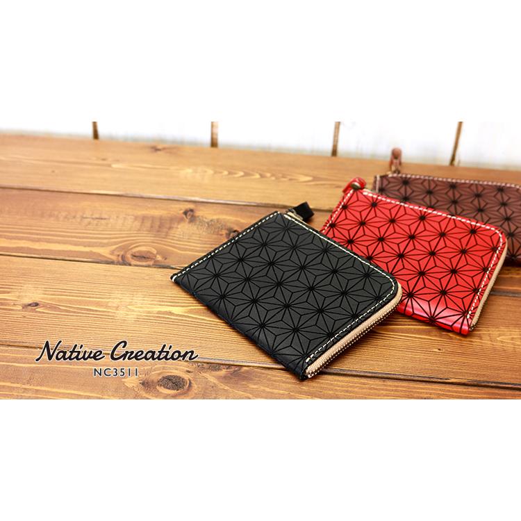 栃木レザー ミニ 財布 L字ファスナー 麻柄 メンズ レディース コンパクト 日本製 本革 牛革 YKK レーザー彫刻 小銭入れ 小さい うすい 札入れ ギフト プレゼント |  | 08