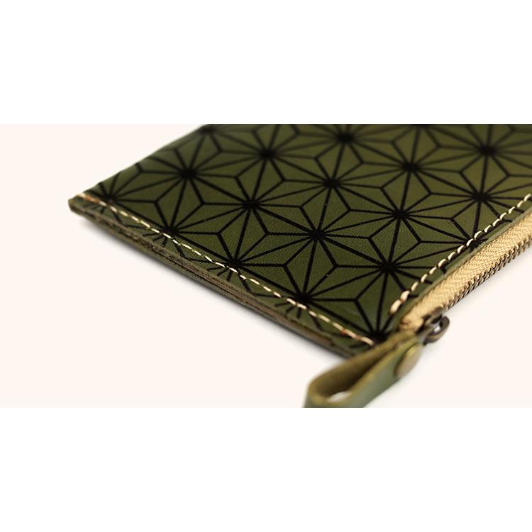 栃木レザー ミニ 財布 L字ファスナー 麻柄 メンズ レディース コンパクト 日本製 本革 牛革 YKK レーザー彫刻 小銭入れ 小さい うすい 札入れ ギフト プレゼント |  | 14