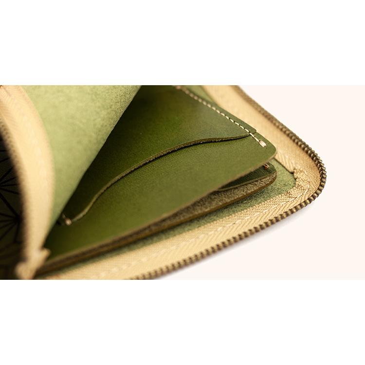 栃木レザー ミニ 財布 L字ファスナー 麻柄 メンズ レディース コンパクト 日本製 本革 牛革 YKK レーザー彫刻 小銭入れ 小さい うすい 札入れ ギフト プレゼント |  | 15