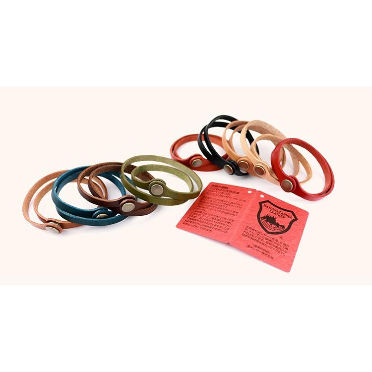 ブレスレット レザー 本革 栃木レザー ユニセックス 2重巻 レザーブレスレット レザーアイテム おしゃれ かわいい ペア カップル 日本製 ギフト プレゼント |  | 20