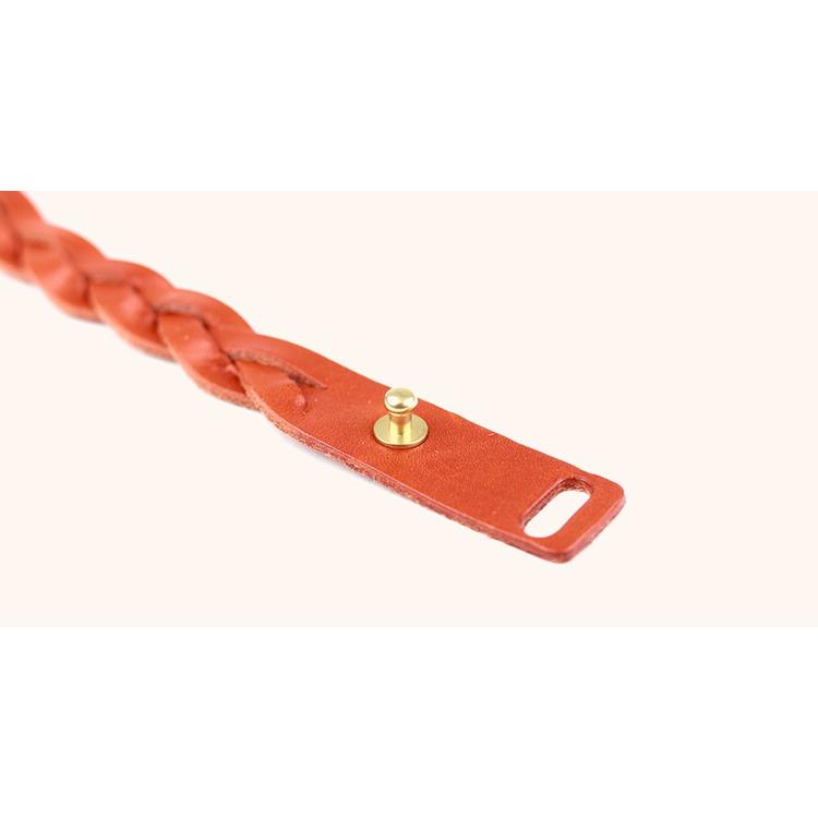 ブレスレット レザー 本革 栃木レザー ユニセックス 手編み 2重巻 レザーブレスレット レザーアイテム おしゃれ ペア カップル  日本製 ギフト プレゼント |  | 16