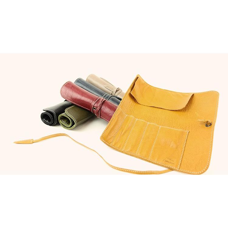 ペンケース 本革 姫路レザー やわらかロールペンケース 日本製