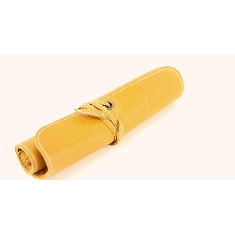 【匿名送料込み★新品】牛革オイルレザー　播州姫路バンタンレザー　ロールペンケース 高級 姫路 ヌメ革 ロールペンケース 筆箱 本革 多機能 - メルカリ