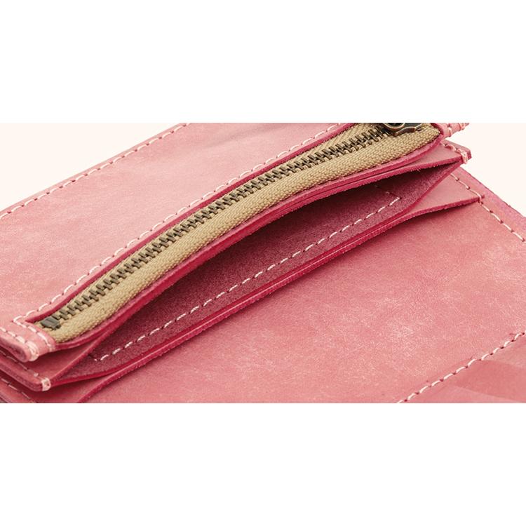 【イタリアンレザー】本革三つ折り財布 札入れ 小銭入れ 日本製 本革 パステル かわいいギフト プレゼント GIFT |  | 17