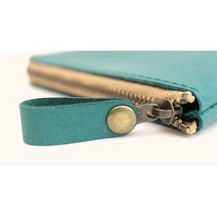 【イタリアンレザー】本革L字ファスナー薄型 ミニ財布 パステル かわいい 小銭入れ カード 小さい うすい 日本製 本革 ギフト プレゼント GIFT |  | 18