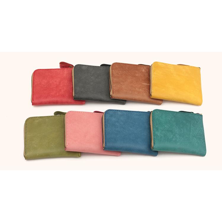 【イタリアンレザー】本革L字ファスナー薄型 ミニ財布 パステル かわいい 小銭入れ カード 小さい うすい 日本製 本革 ギフト プレゼント GIFT |  | 21