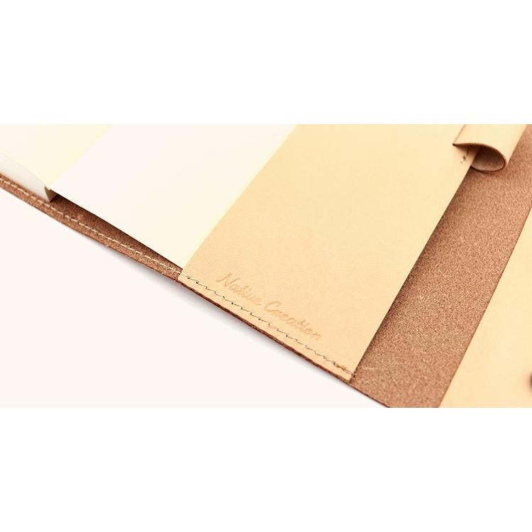 一日手帳カバー 本革 栃木レザー ヌメ革  一日手帳 A6 文庫本サイズ ブックカバー ステーショナリー 日本製 ギフト エイジング  NATURAL |  | 12