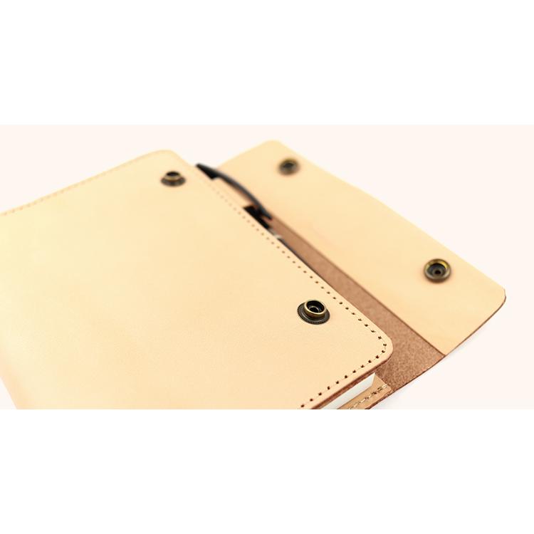 一日手帳カバー 本革 栃木レザー ヌメ革  一日手帳 A6 文庫本サイズ ブックカバー ステーショナリー 日本製 ギフト エイジング  NATURAL |  | 07