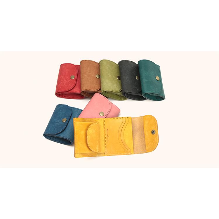 【イタリアンレザー】本革コンパクト財布 ミニ 小さい 日本製 二つ折り 三つ折り パステル かわいいギフト プレゼント GIFT |  | 23