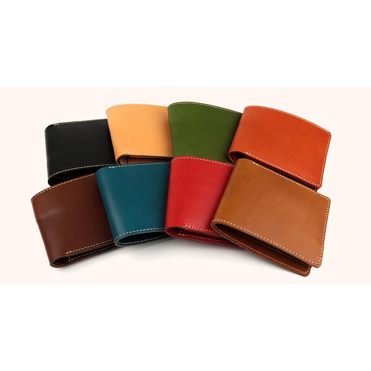 栃木レザー】本革二つ折り財布 （カード・札入れ用） カード入れ