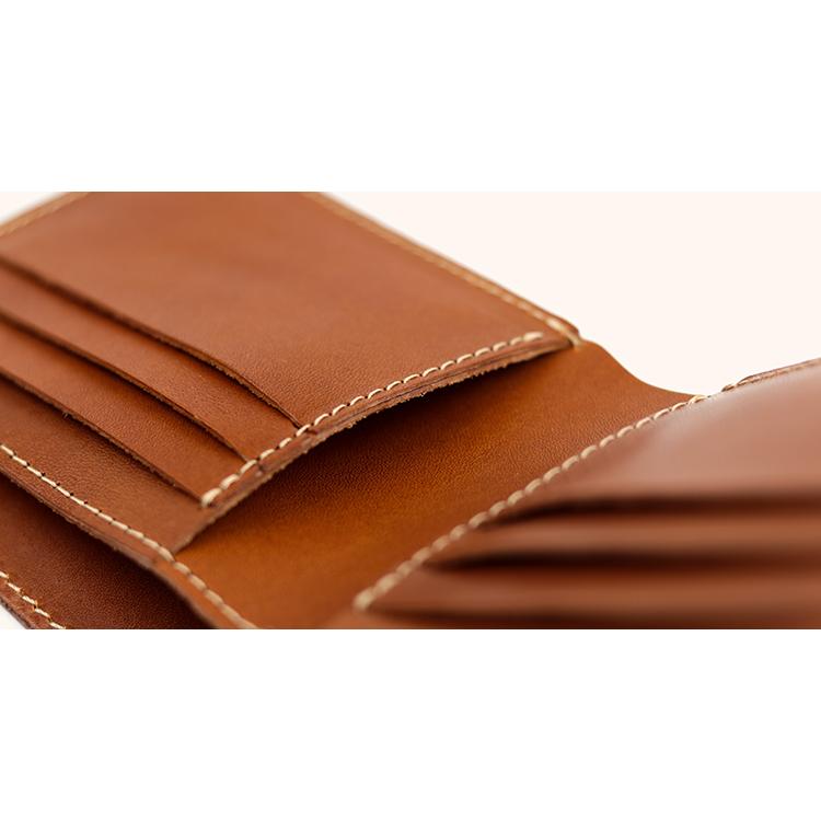 【栃木レザー】本革二つ折り財布 （カード・札入れ用） カード入れ 札入れ シンプル 二つ折り コンパクト 日本製 栃木レザー 本革 ギフト プレゼント GIFT |  | 17