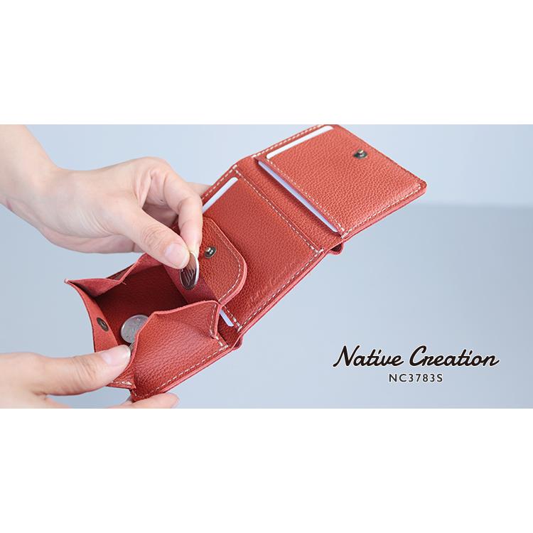 【姫路レザー】本革三つ折りミニ財布 シボ 型押し コンパクト財布 小銭入れ カード 小さい 日本製 本革 ギフト プレゼント GIFT |  | 10