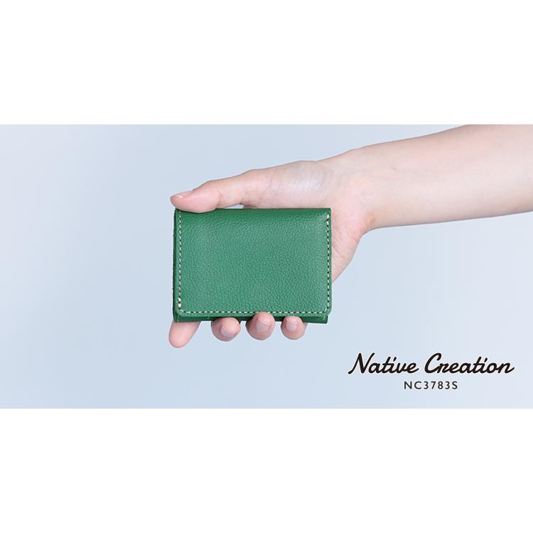 【姫路レザー】本革三つ折りミニ財布 シボ 型押し コンパクト財布 小銭入れ カード 小さい 日本製 本革 ギフト プレゼント GIFT |  | 11