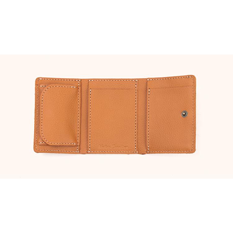 【姫路レザー】本革三つ折りミニ財布 シボ 型押し コンパクト財布 小銭入れ カード 小さい 日本製 本革 ギフト プレゼント GIFT |  | 12